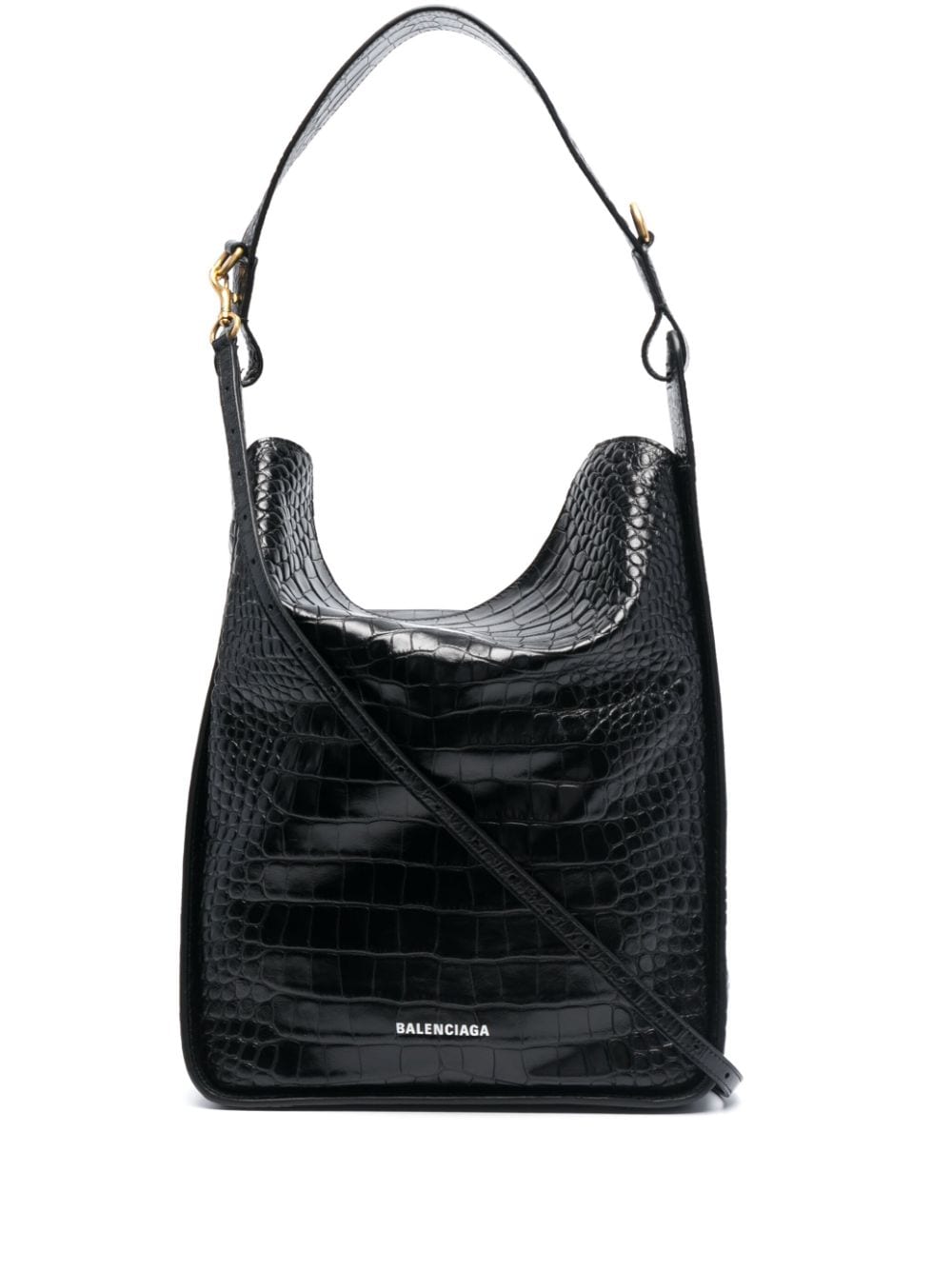 Ba*len*cia*ga crush denim shoulder bag