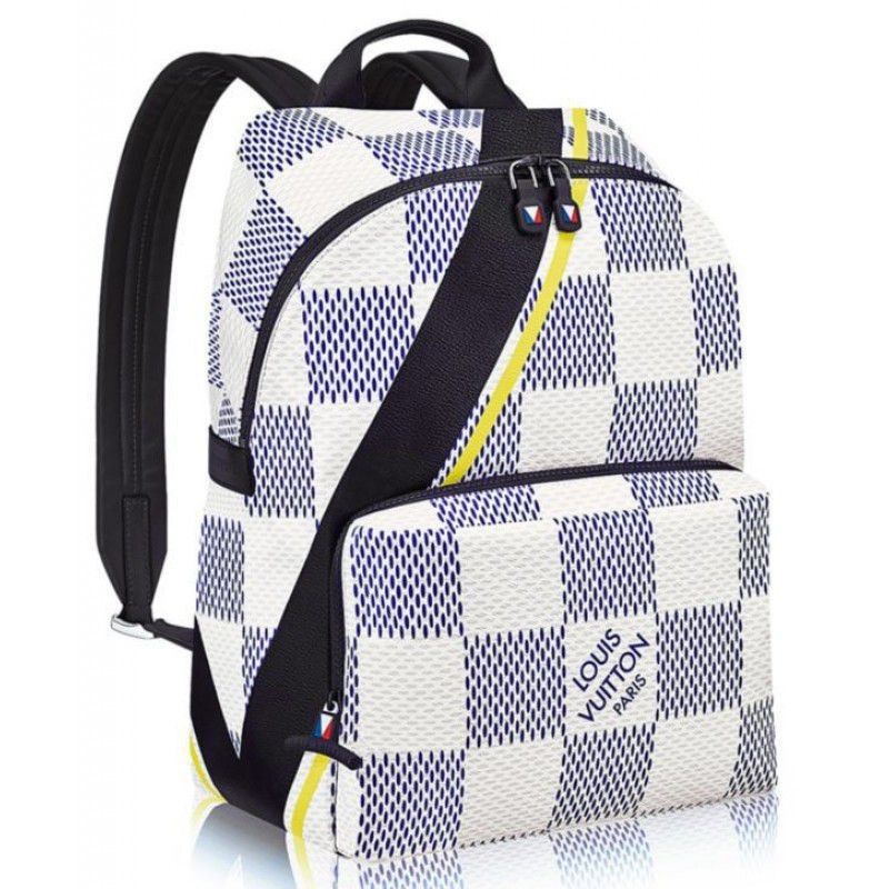 Apollo Backpack Damier Azur N44017 White