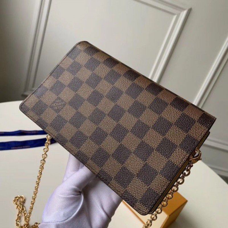 Vavin Chain Wallet Damier Ebene N60237