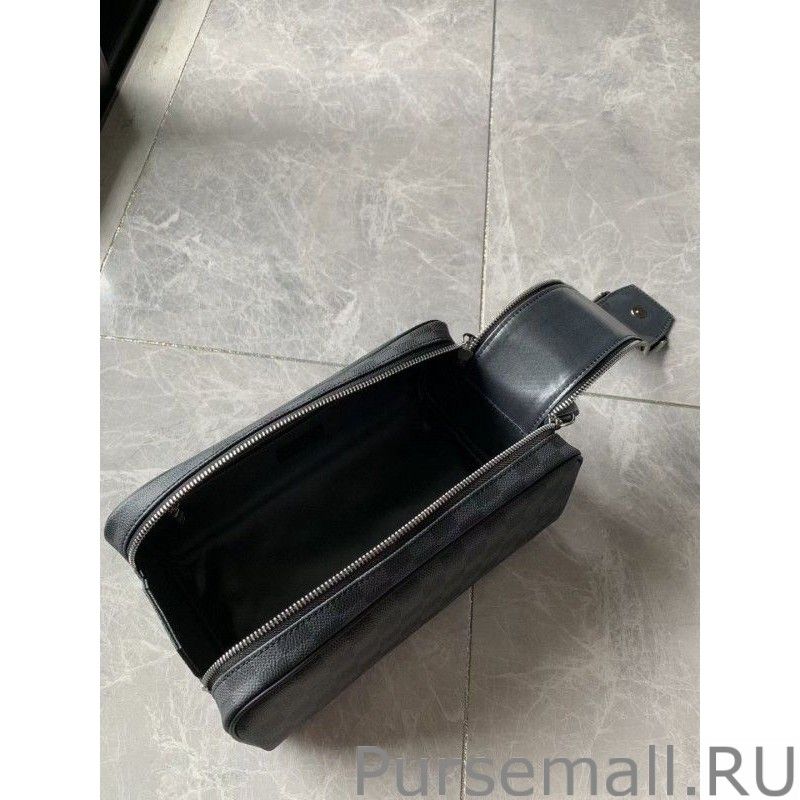 Dopp Kit Toilet Pouch Damier Graphite N40127