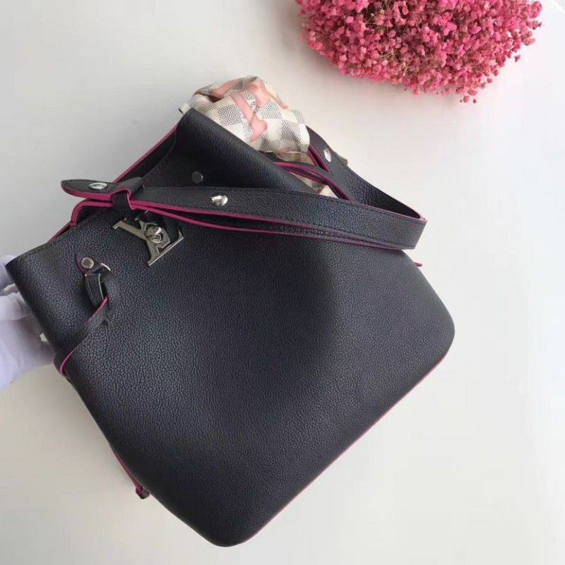 Black Lockme Bucket Bag M54677