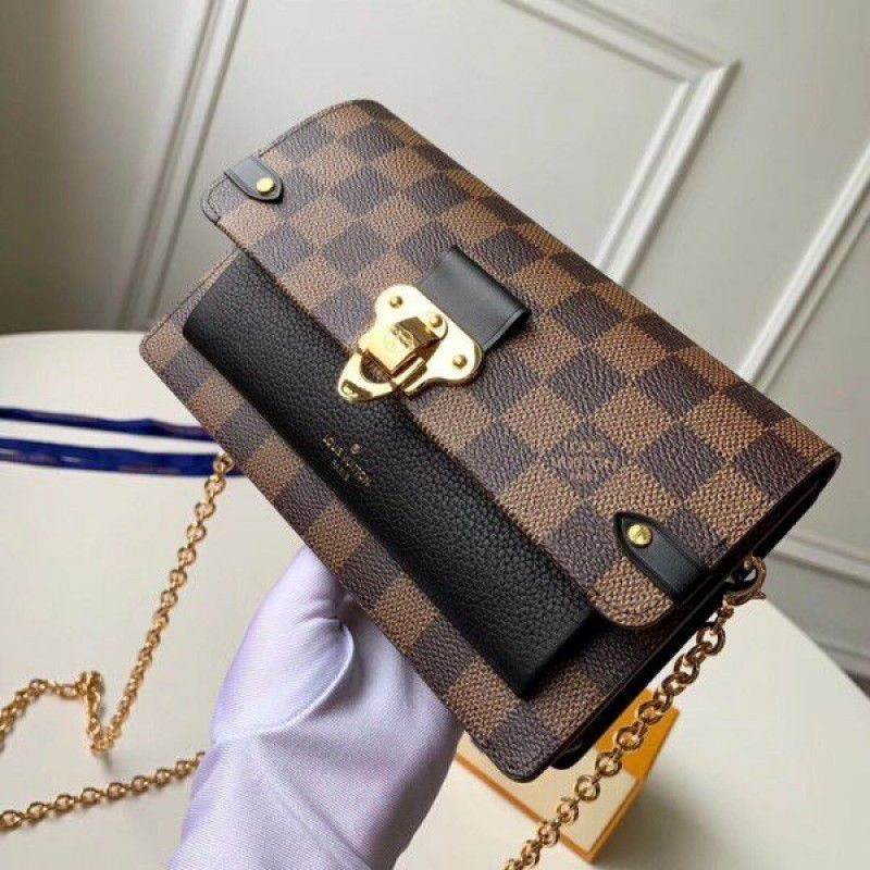 Vavin Chain Wallet Damier Ebene N60221