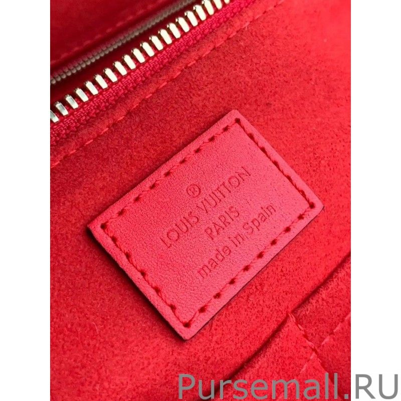 Soufflot MM Monogram Canvas M44817 Red