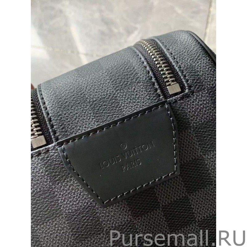 Dopp Kit Toilet Pouch Damier Graphite N40127