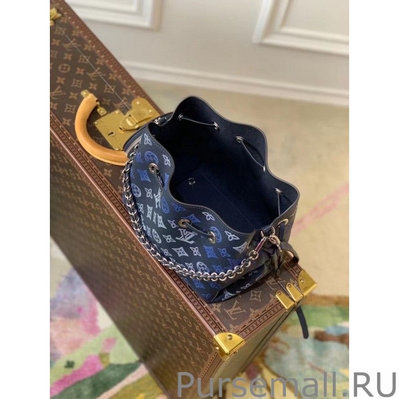 Bella Bag In Blue Mahina Leather M59552