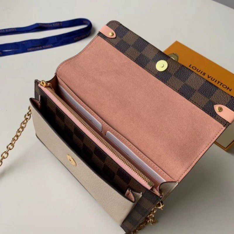 Vavin Chain Wallet Damier Ebene N60237