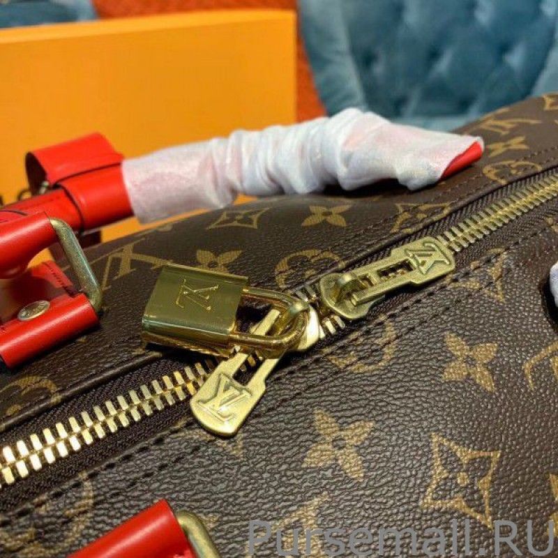 Keepall Bandouliere 50 Monogram Red M44740