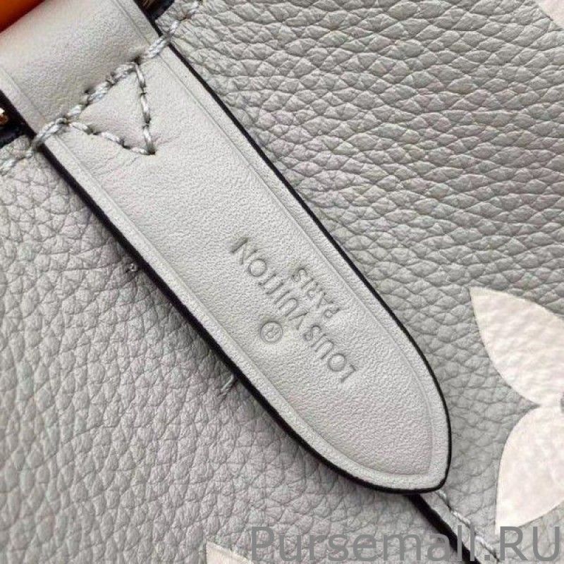 NeoNoe MM Bag In Tourterelle Gray Leather M45555