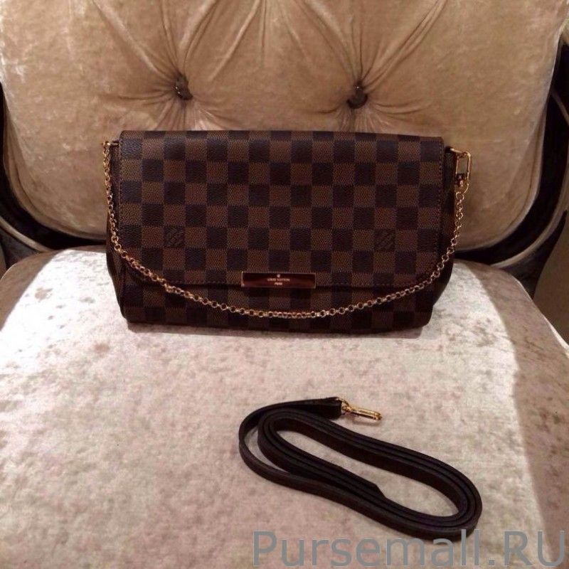 Favorite MM Damier Ebene Canvas N41129 of Siena PM Damier Ebene Canvas N41545