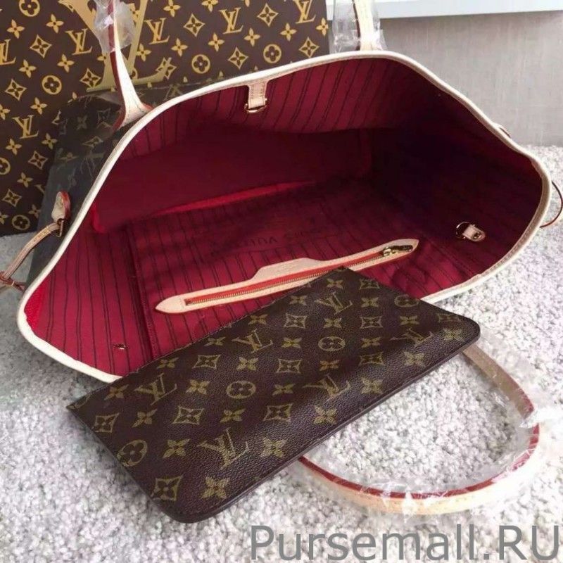 Neverfull MM Monogram Canvas M40996 Fuchsia