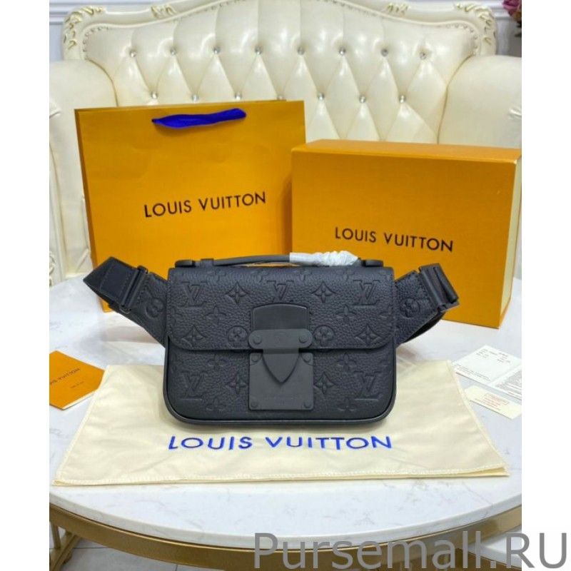 S Lock Sling Bag M58487 Black