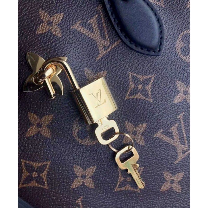 Flower Tote Monogram Canvas M43550 Black
