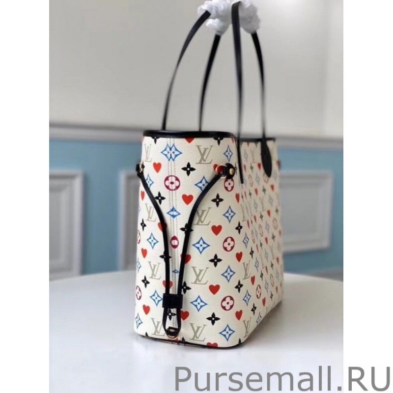 Game On Neverfull MM White Bag M57462