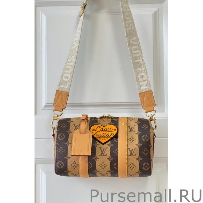 City Keepall Bag Monogram Stripes M45963