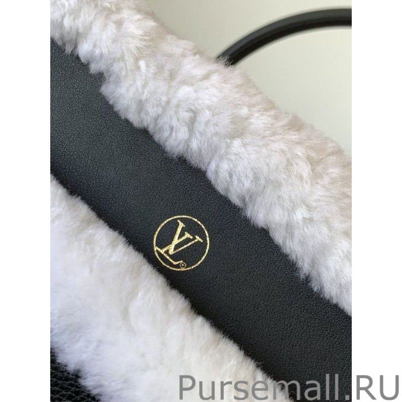 Black On My Side MM Bag with Shearling M58908