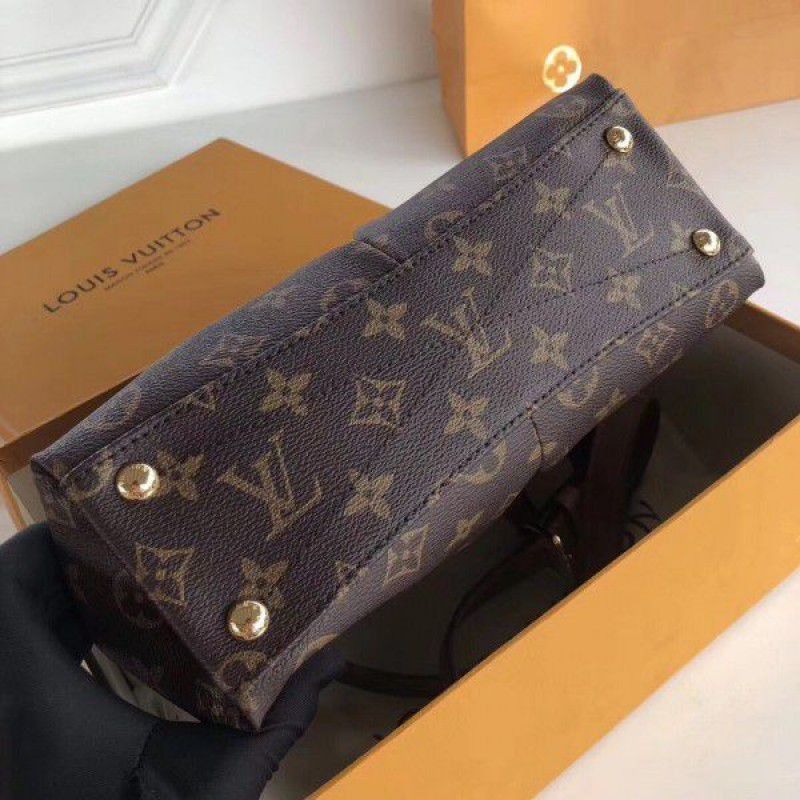 V Tote MM Monogram Canvas M43948 Black