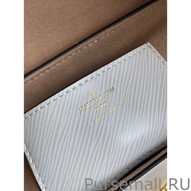 Twist MM Bag In White Epi Leather M55513