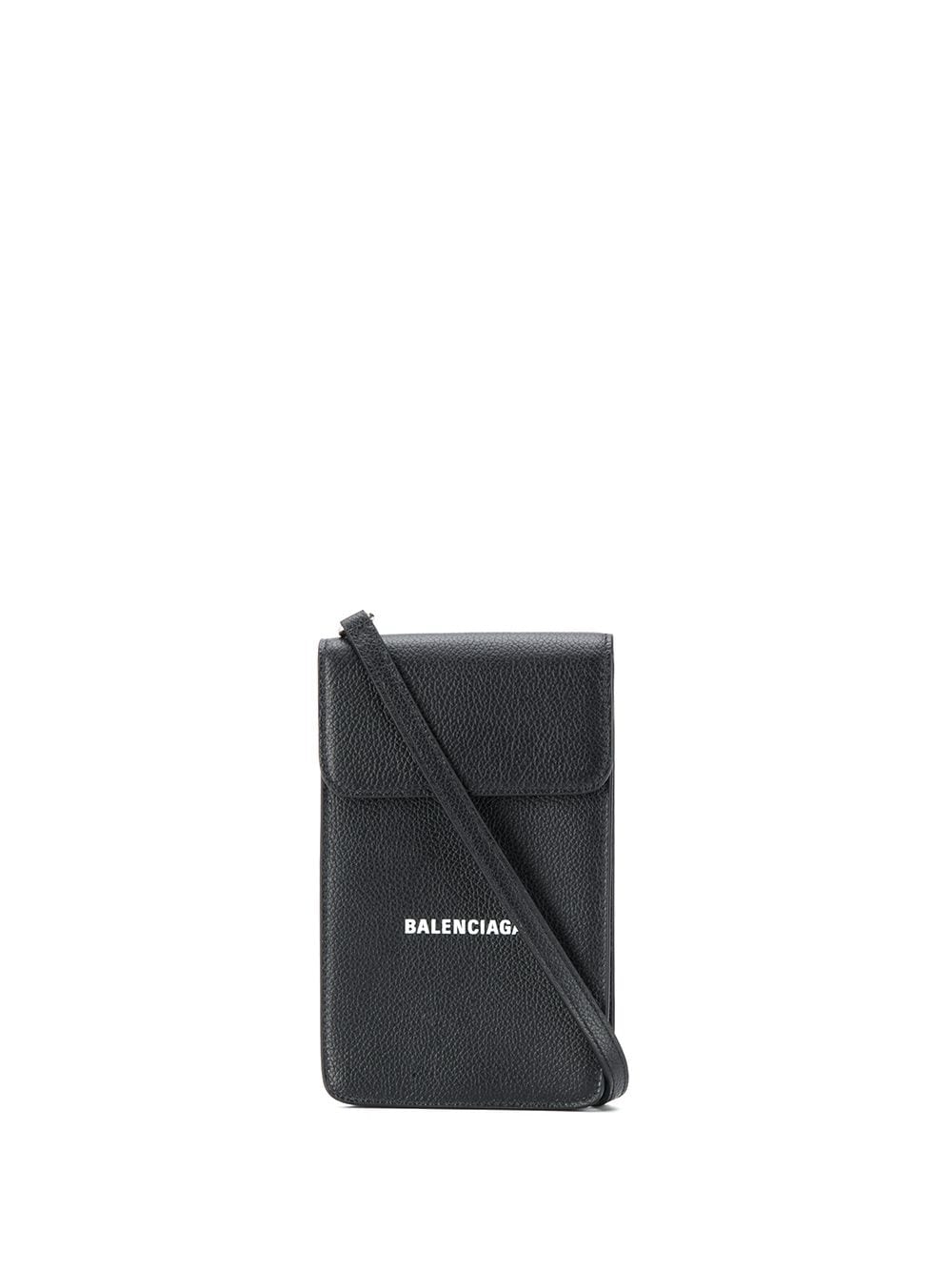 Ba*len*cia*ga logo flap bag
