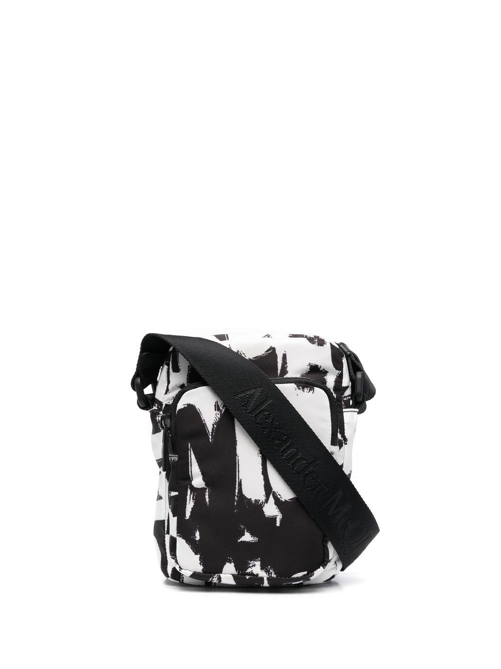 Alexander McQueen Graffiti-print mini messenger bag
