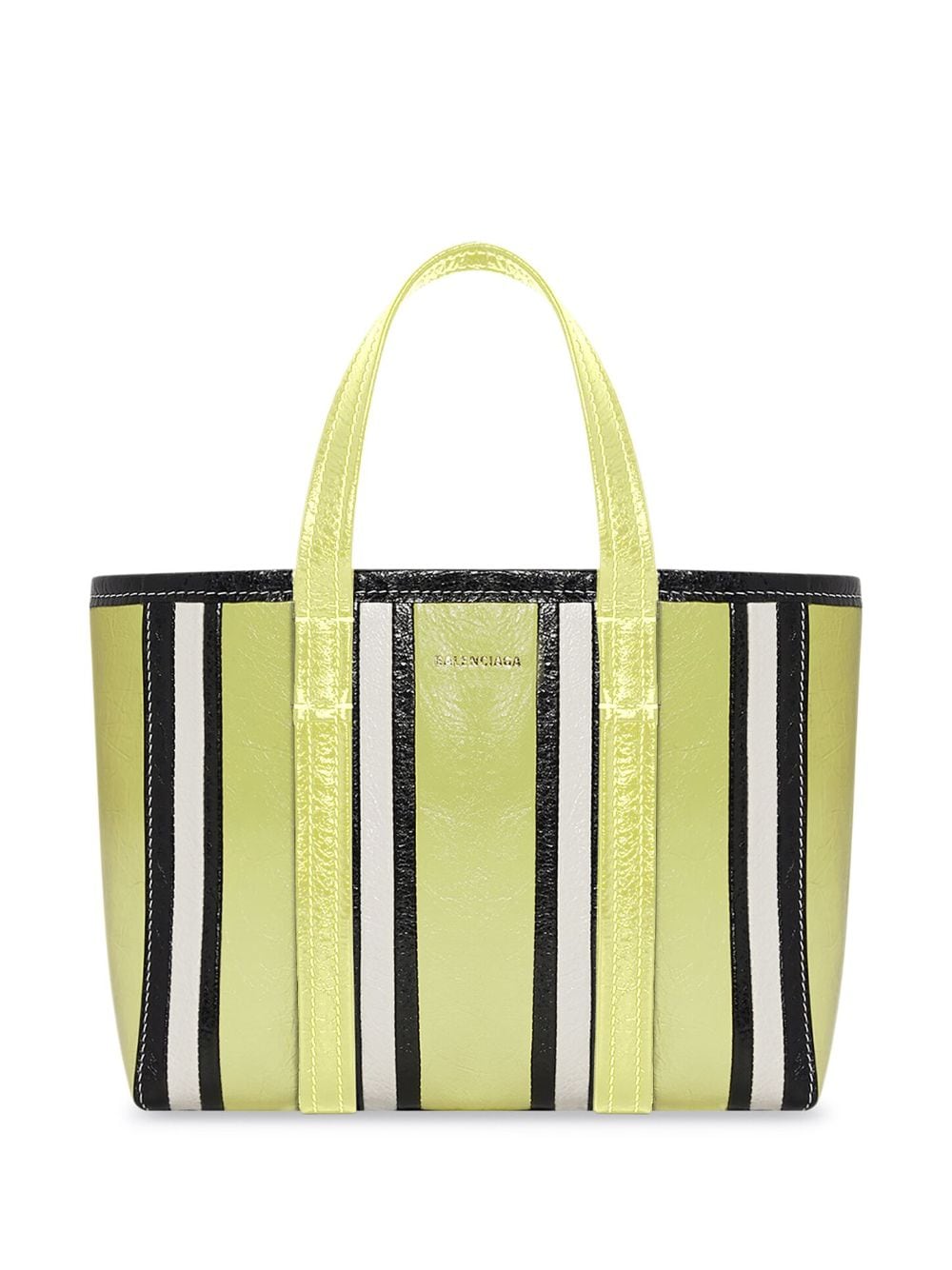 Ba*len*cia*ga barbes east-west striped shopper tote