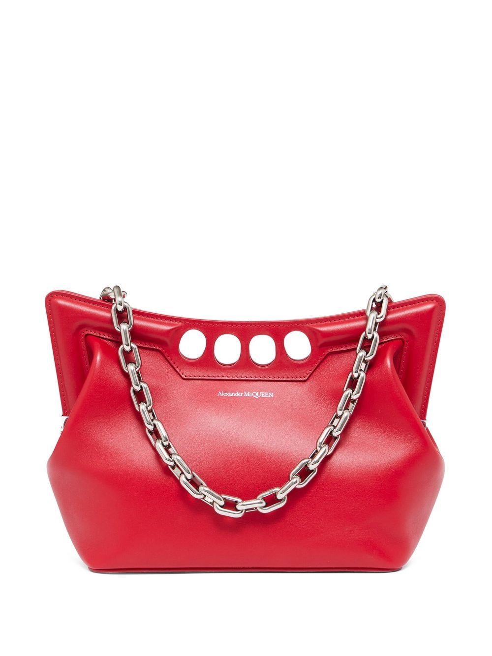 Alexander McQueen The Peak curved mini bag
