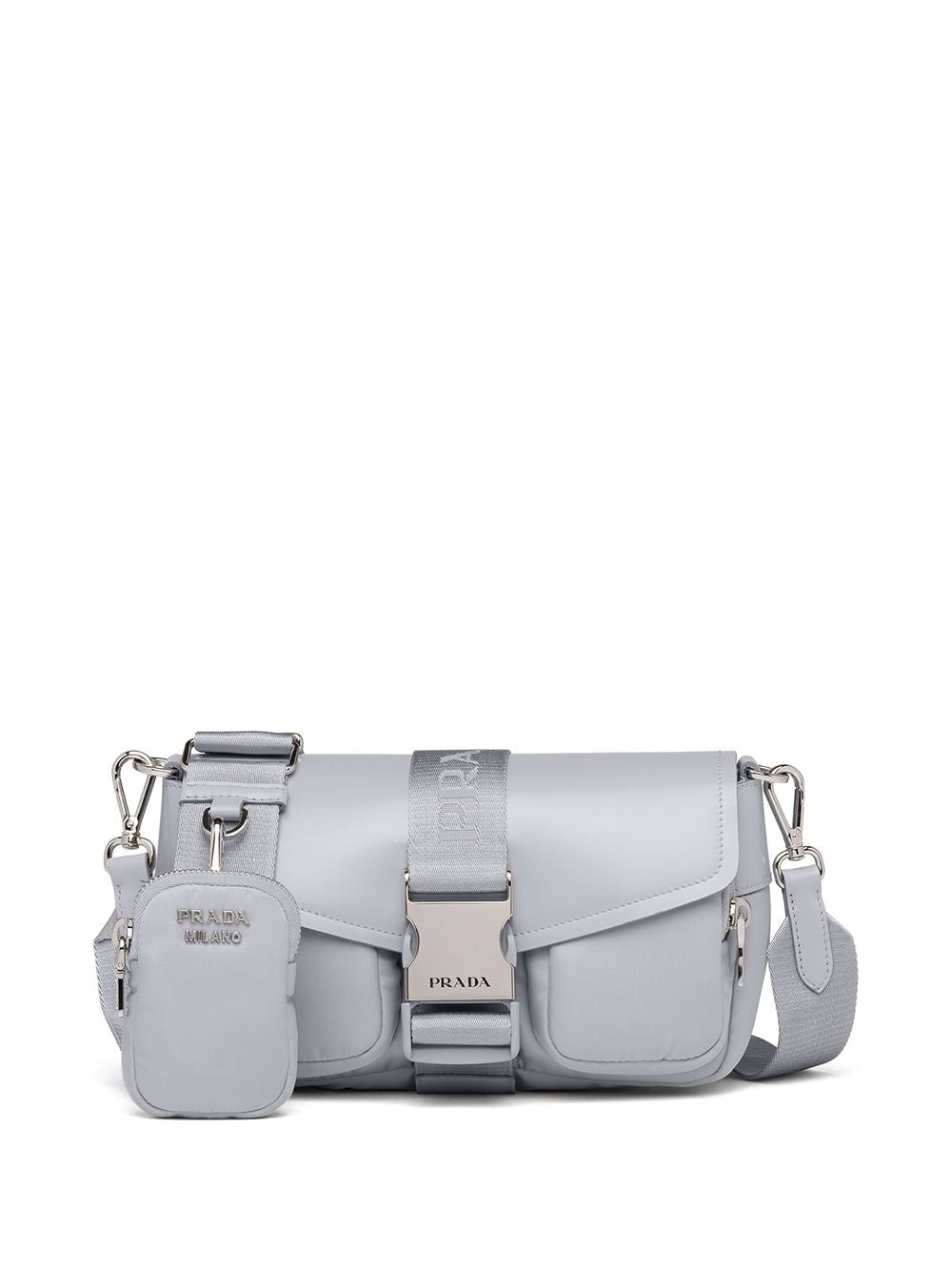 Pra*a Pra*a pocket logo-strap crossbody bag