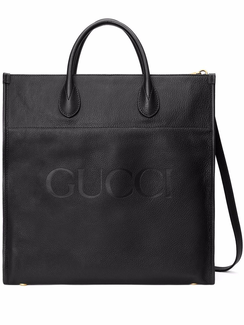 G*u*i debossed-logo tote bag