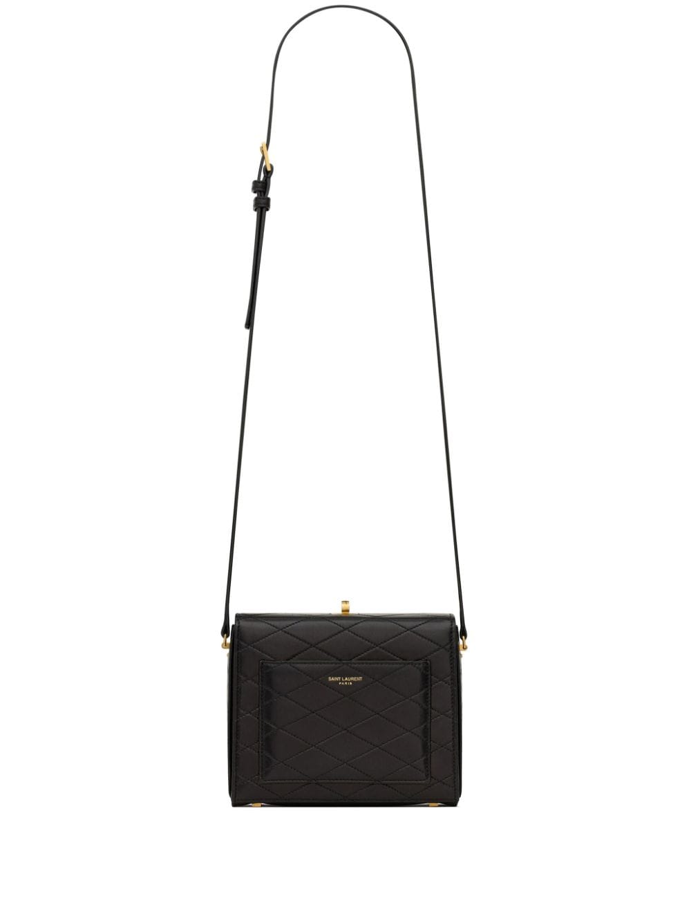saint laurent Di*m*nd-quilted leather mini bag