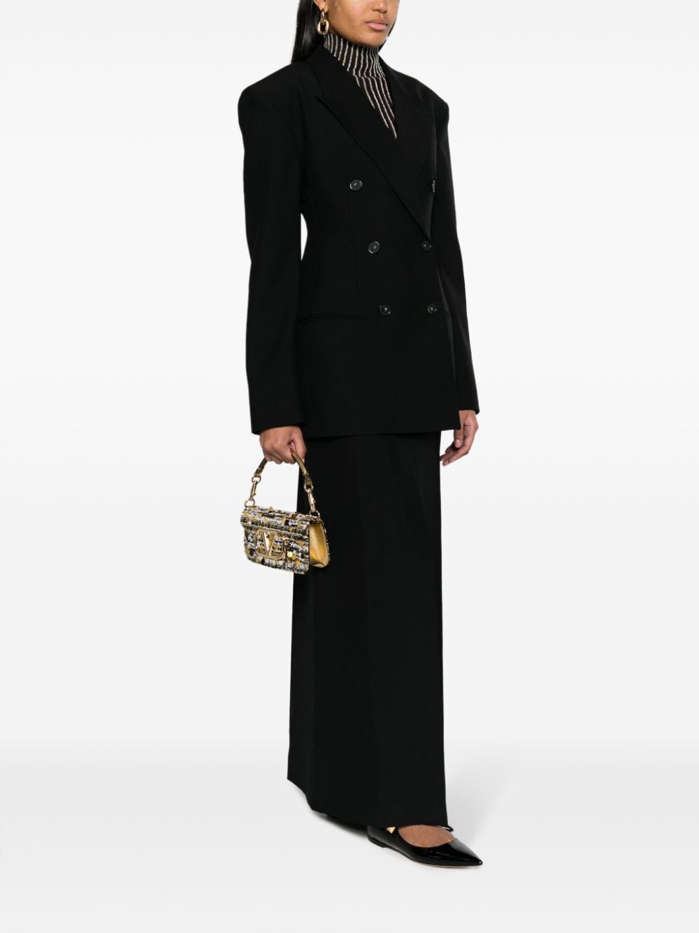 Valentino Garavani Locò sequin-embellished mini shoulder bag