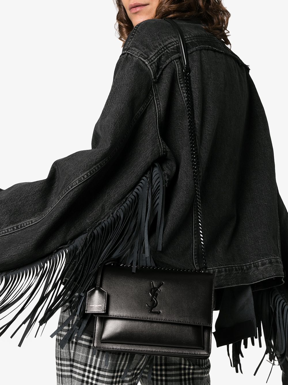 Saint Laurent medium Sunset leather shoulder bag