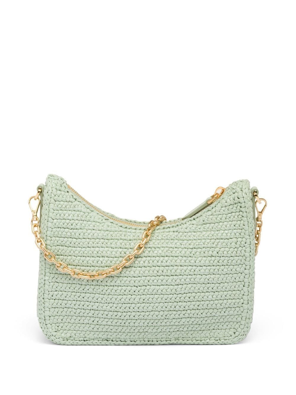 Pra*a re-edition 2005 crochet-knit shoulder bag