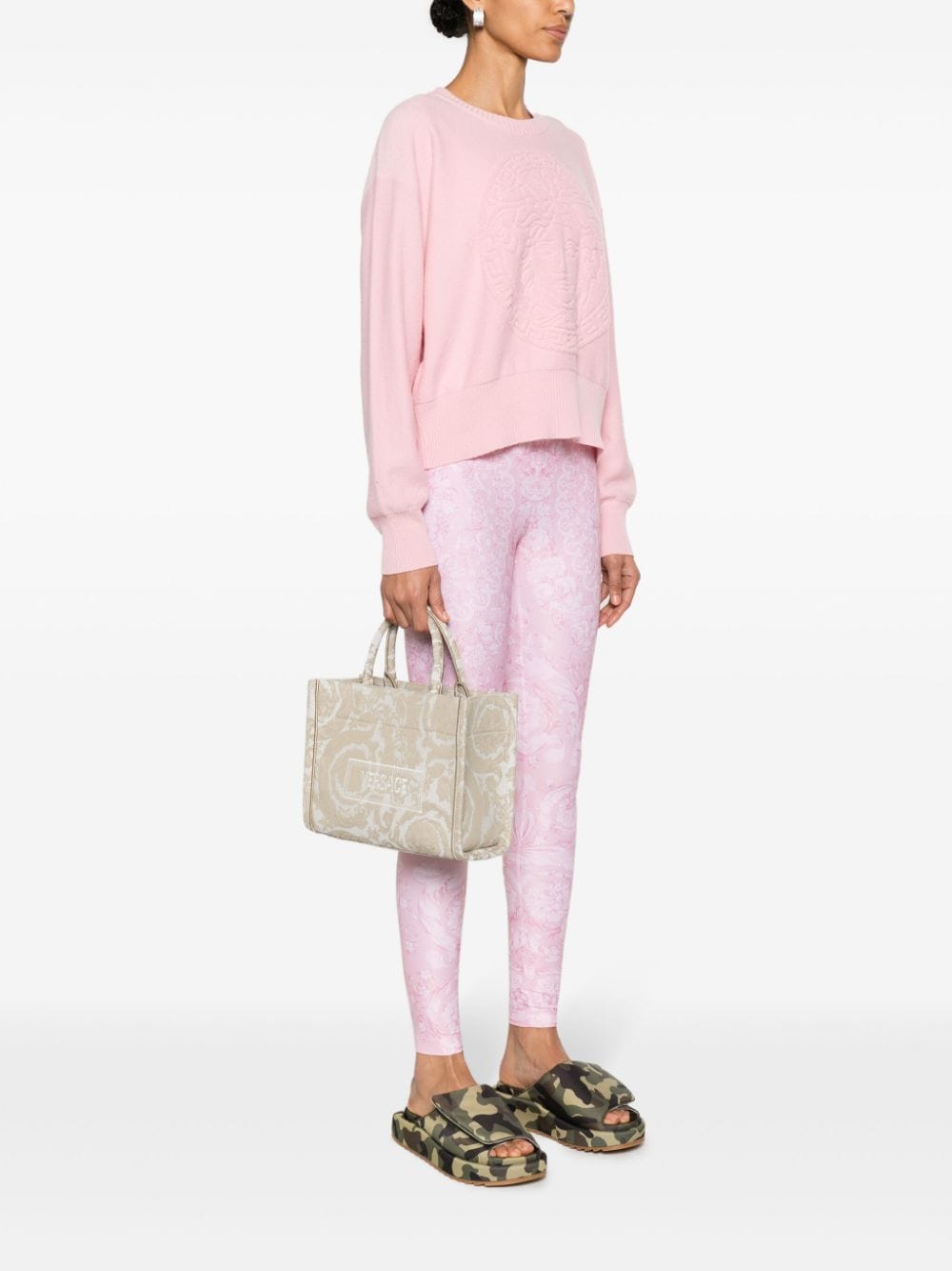 Versace small Barocco Athena tote bag