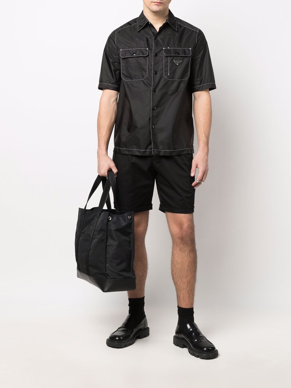 Alexander McQueen logo-embroidered tote