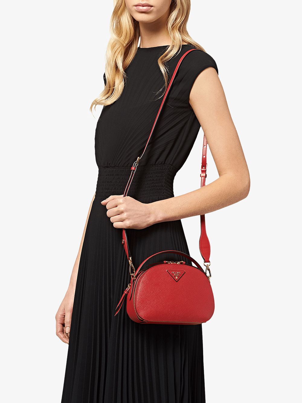 Pra*a Pra*a odette saffiano leather bag
