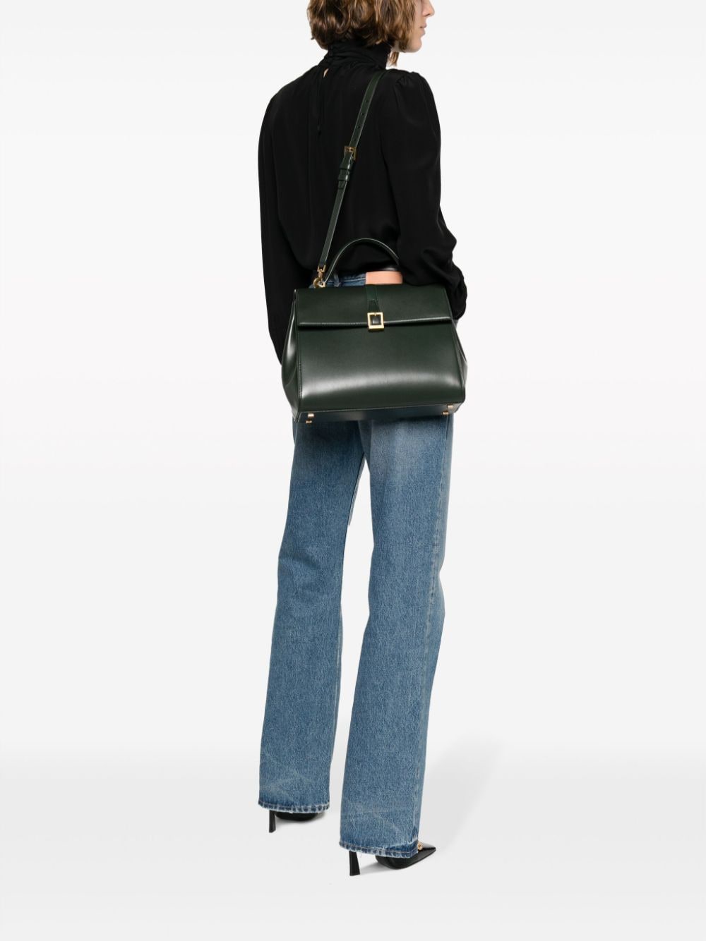 Saint Laurent medium Fermoir leather shoulder bag