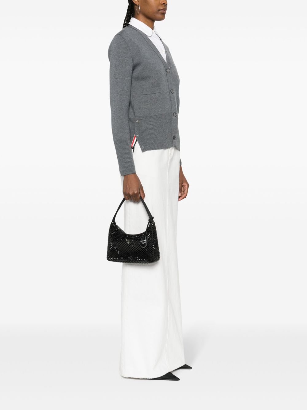 Pra*a rhinestone-embellished tote bag