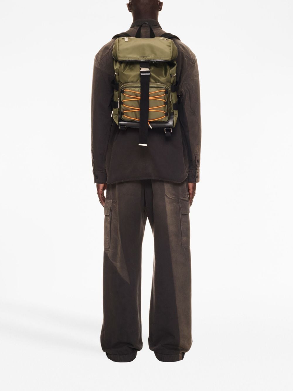 Off-White Courrie Flap drawstring backpack