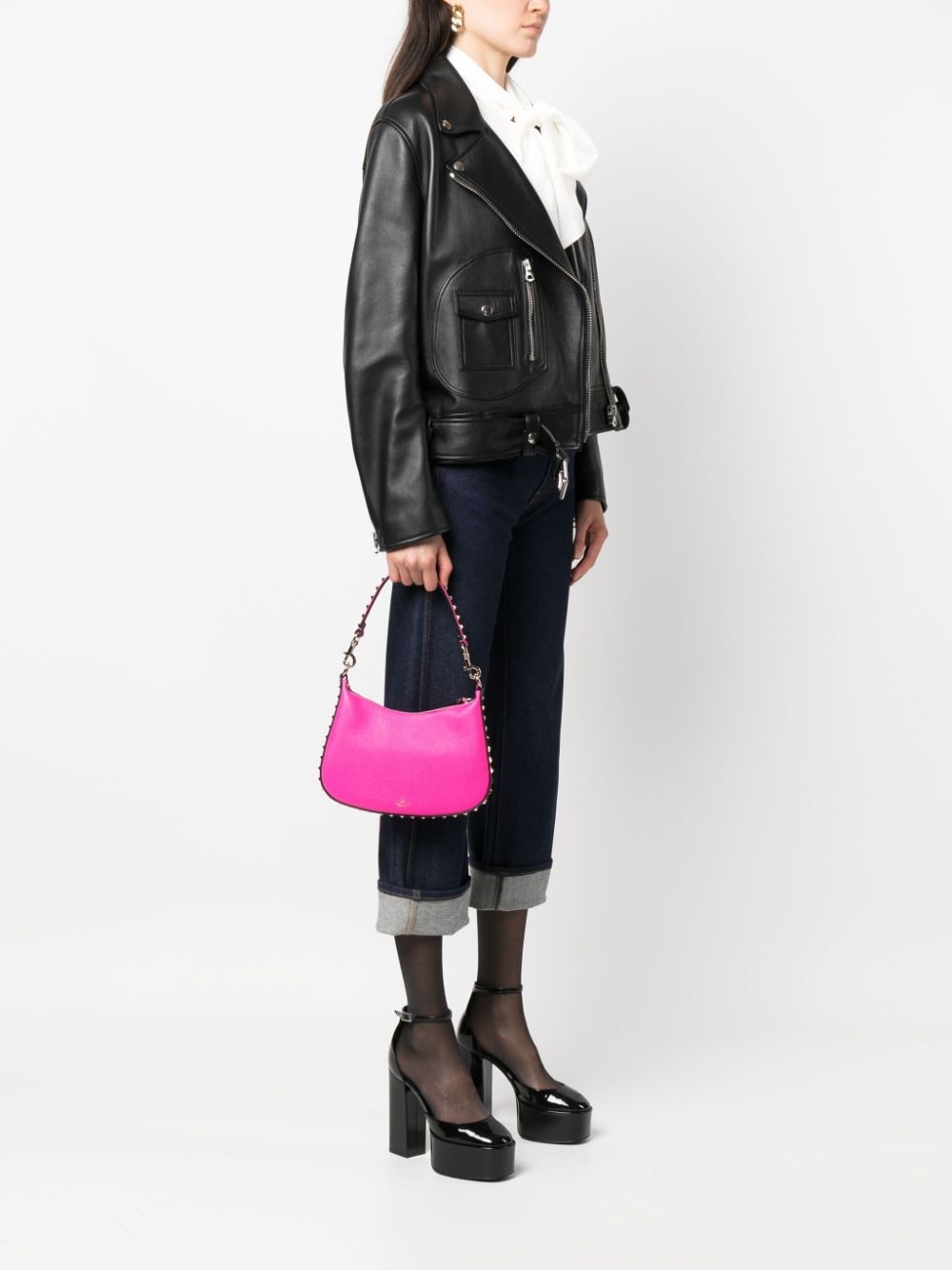 Valentino Garavani small Rockstud leather shoulder bag