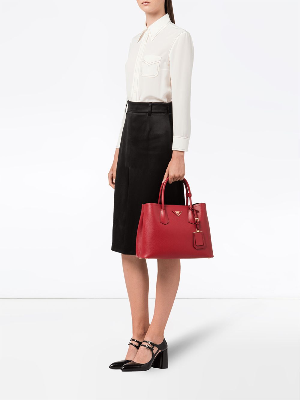 Pra*a double tote bag