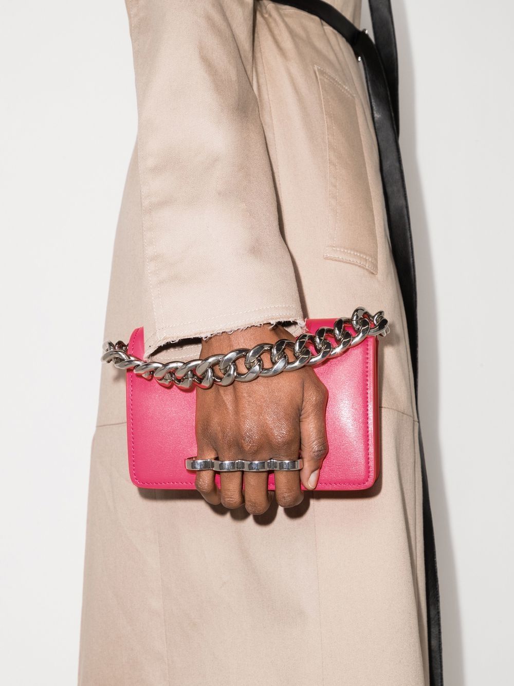 Alexander McQueen Four Ring shoulder bag