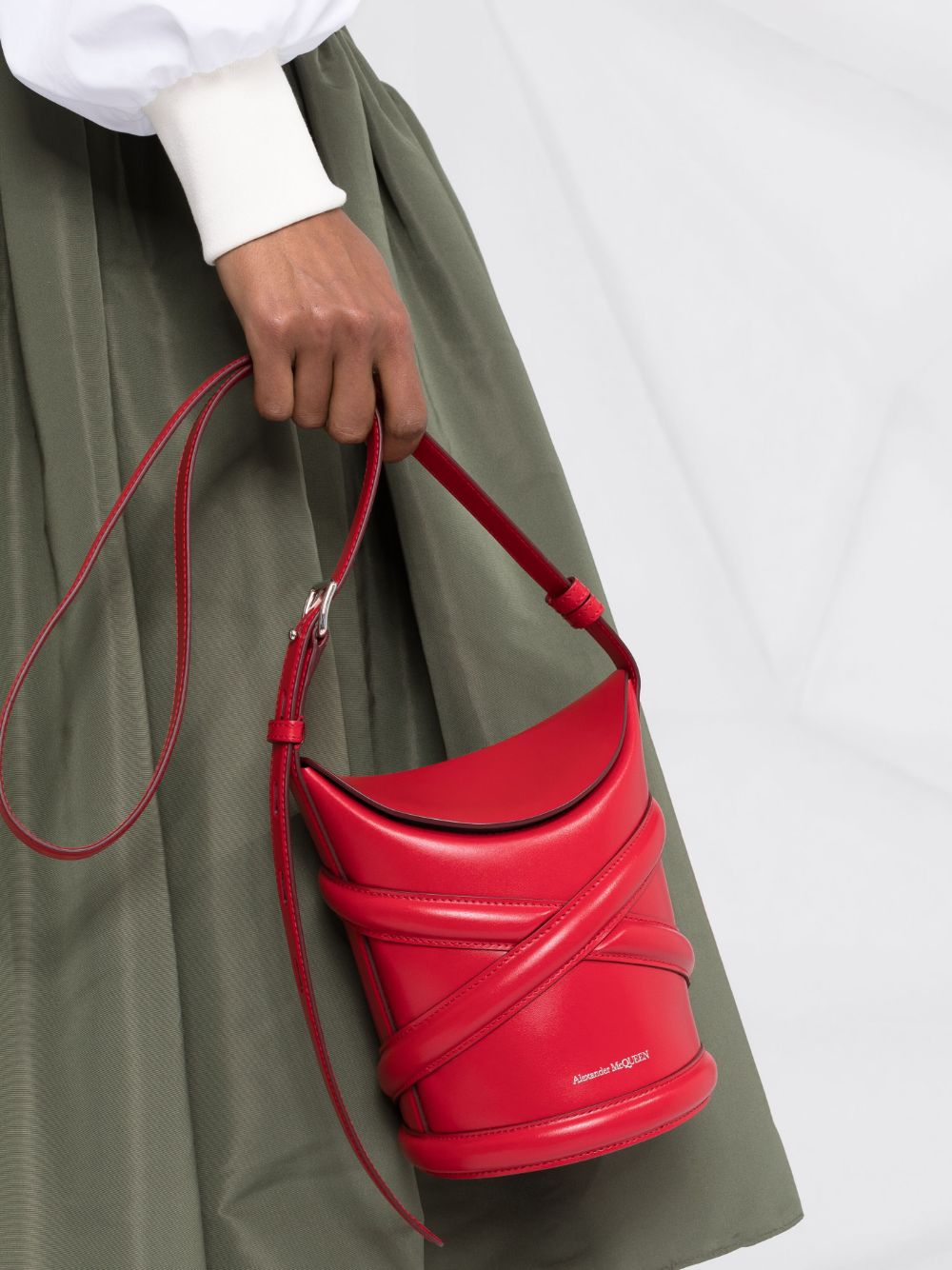 Alexander McQueen The Curve bucket bag