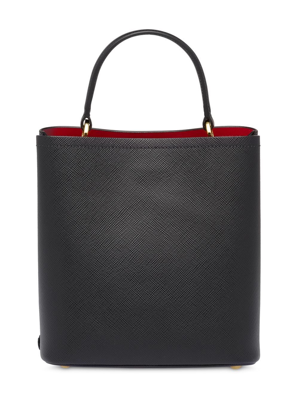 Pra*a double saffiano leather tote