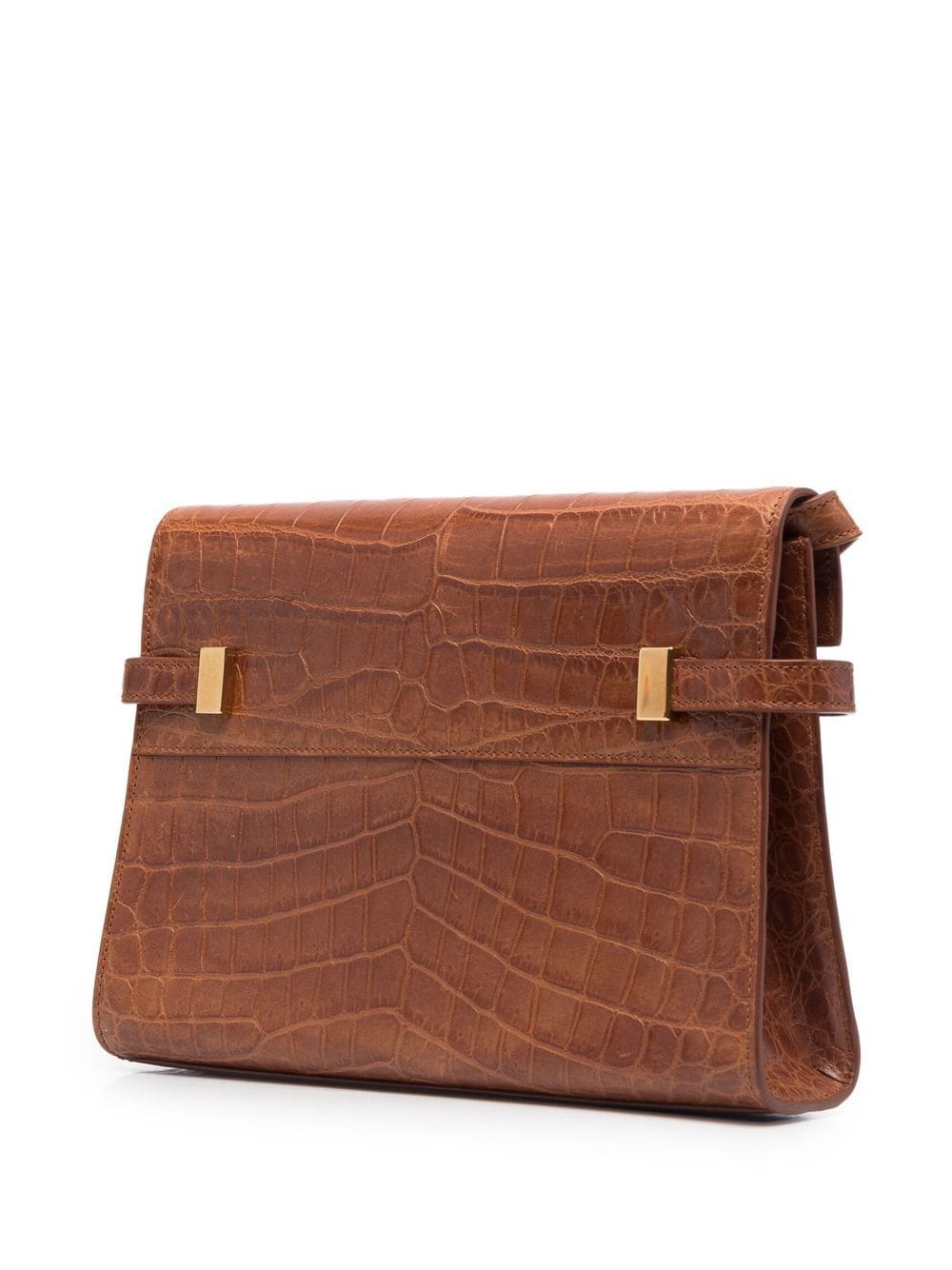Saint Laurent Manhattan croc-effect shoulder bag