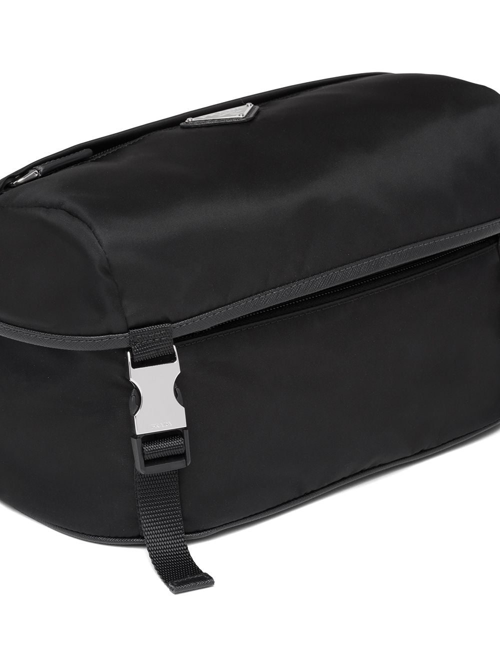 Pra*a logo plaque shoulder bag
