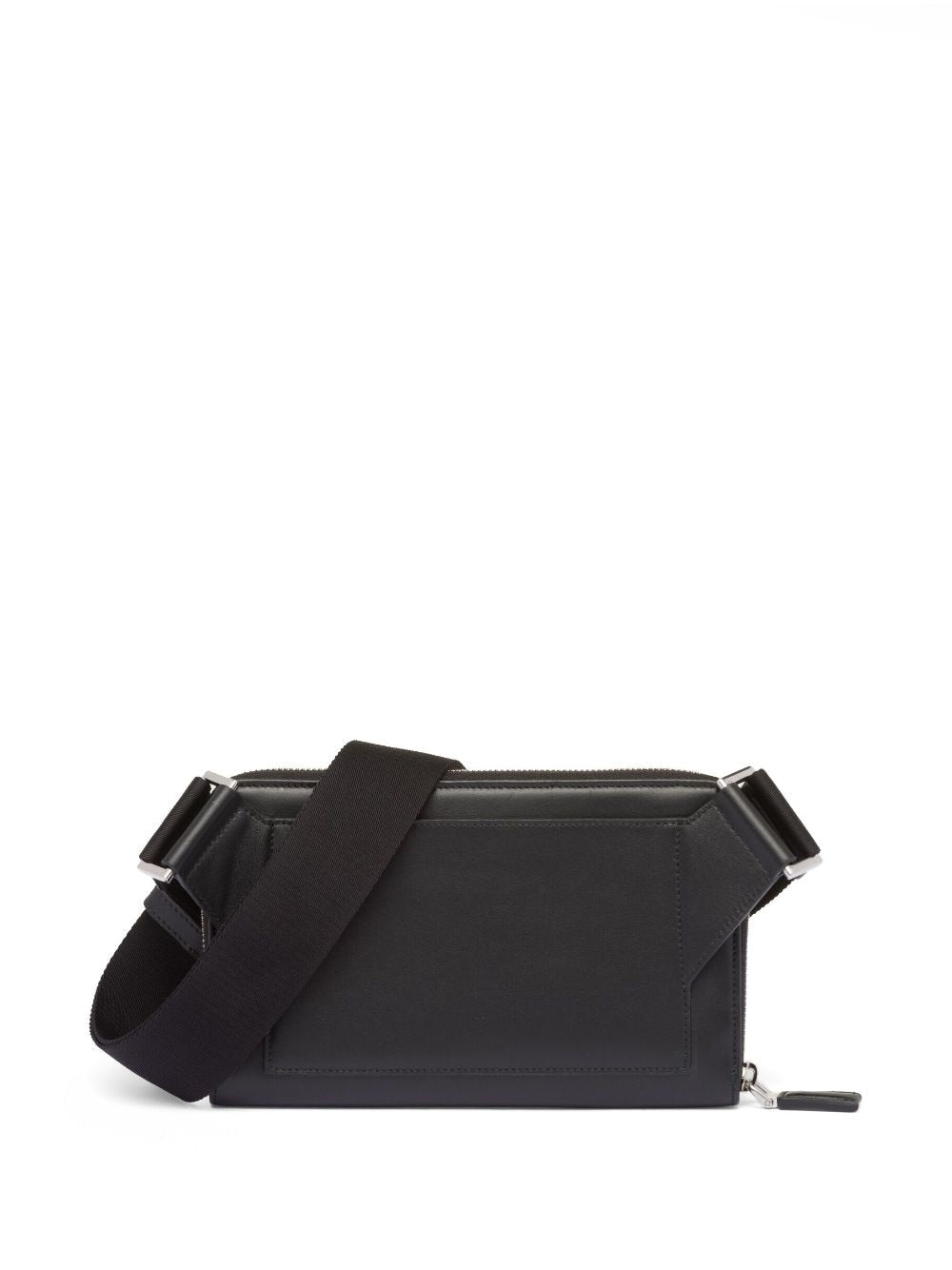 Pra*a logo-plaque leather shoulder bag