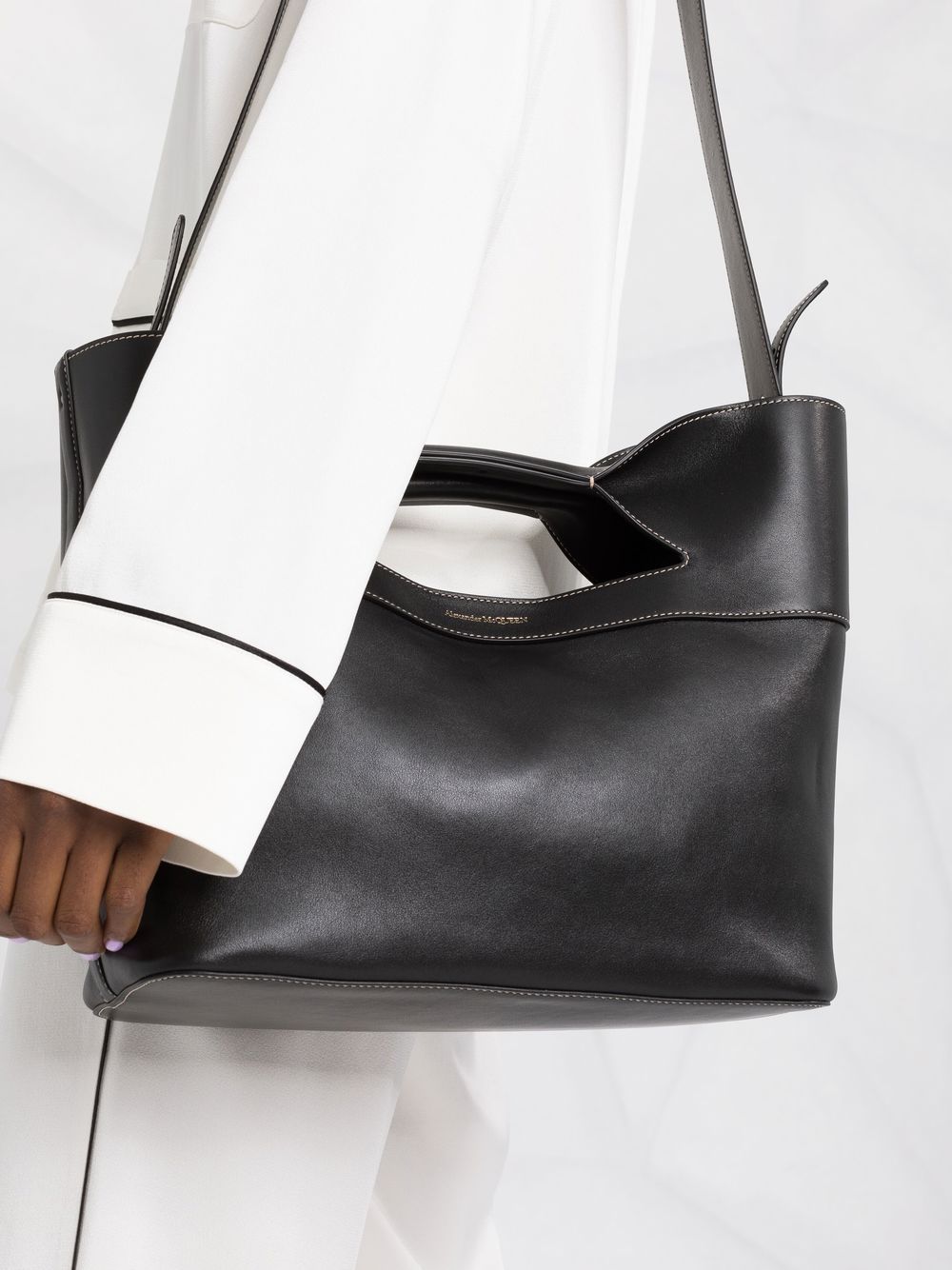 Alexander McQueen logo-print tote bag