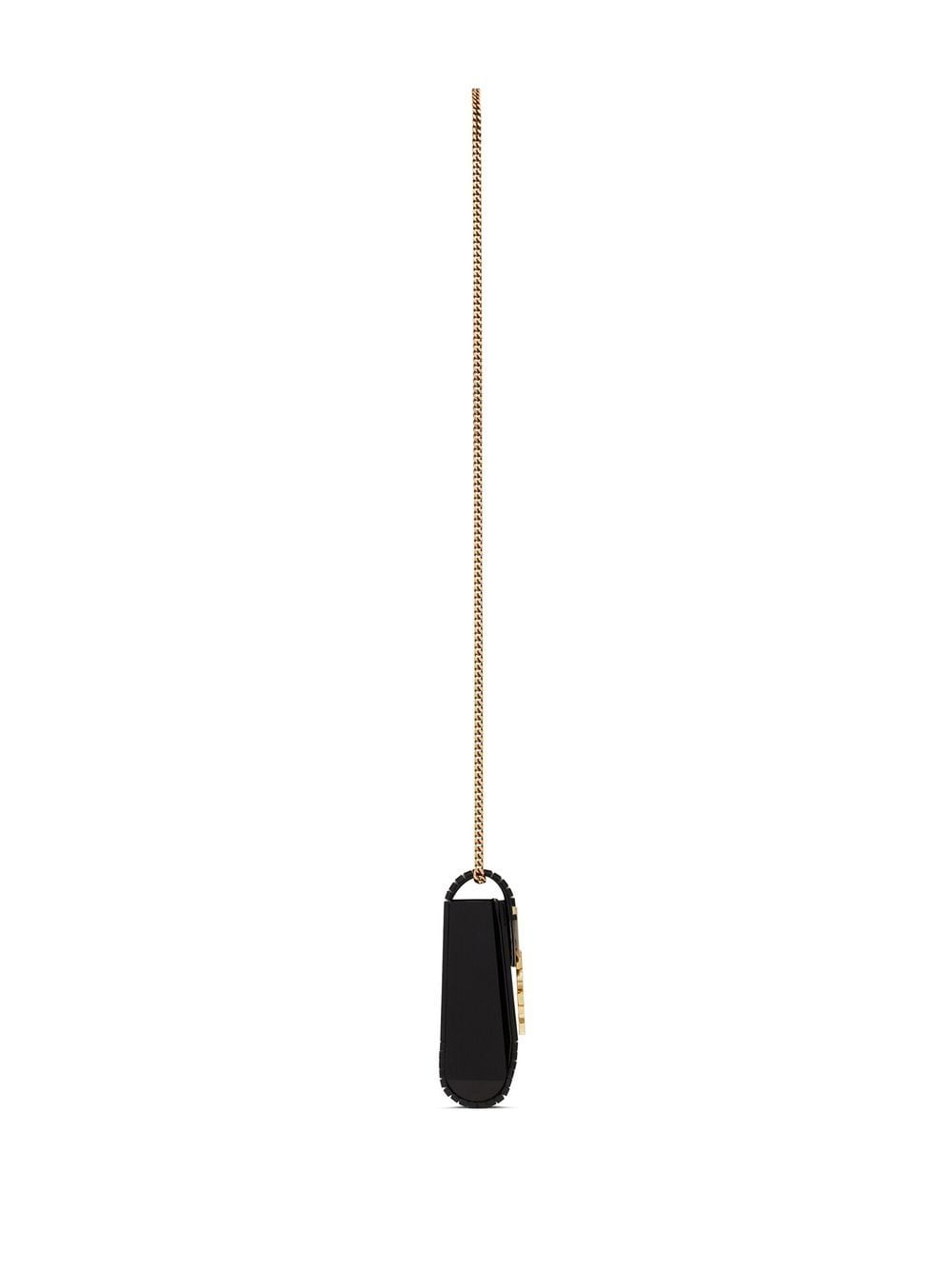 Saint Laurent logo-plaque chain-link crossbody bag