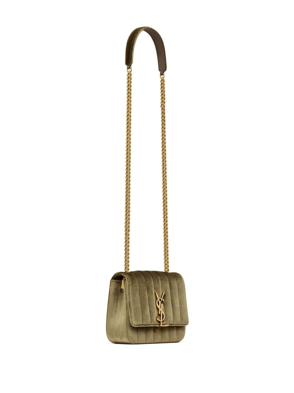 Saint Laurent small Vicky velvet crossbody bag