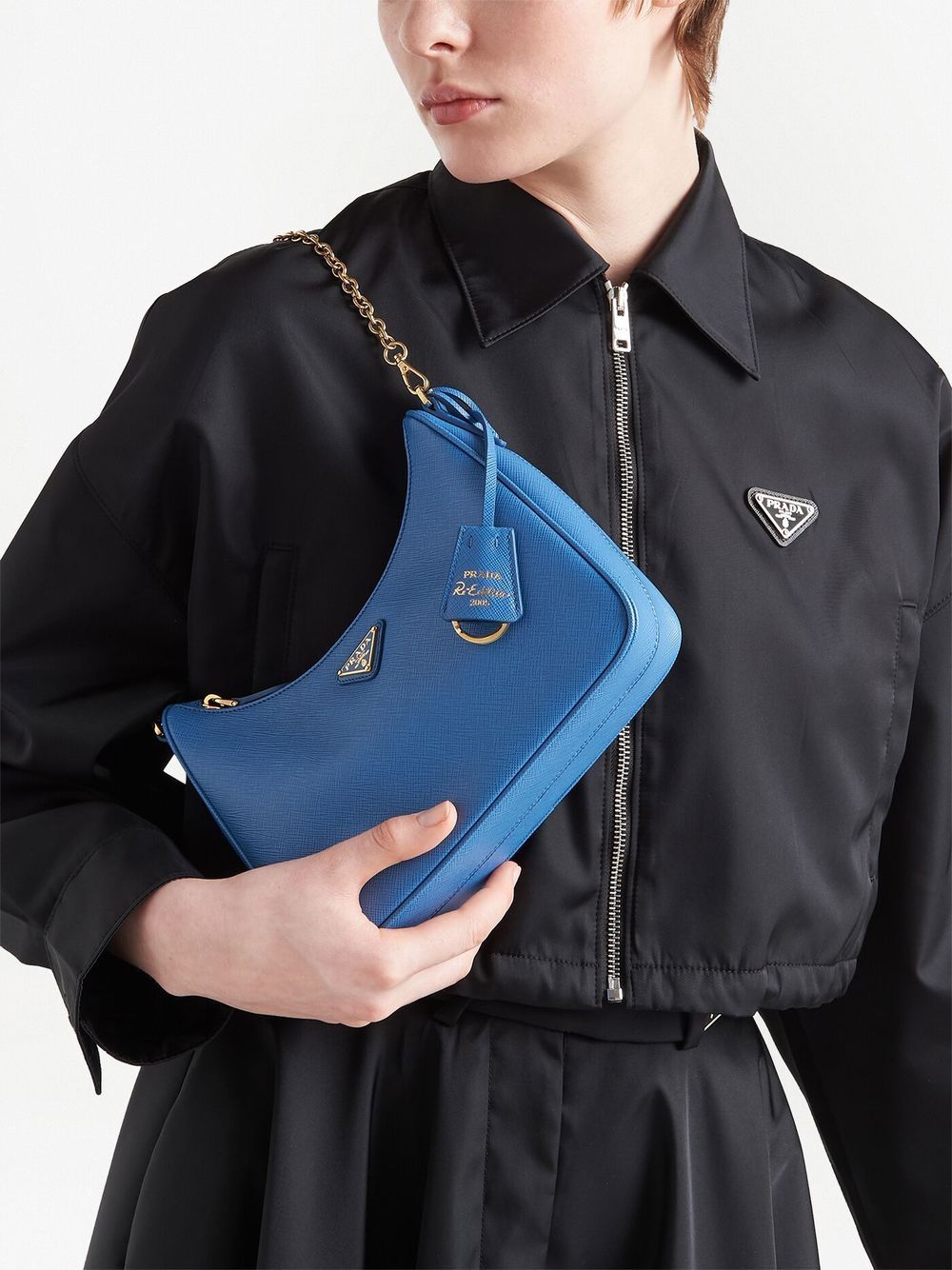 Pra*a re-edition 2005 leather shoulder bag
