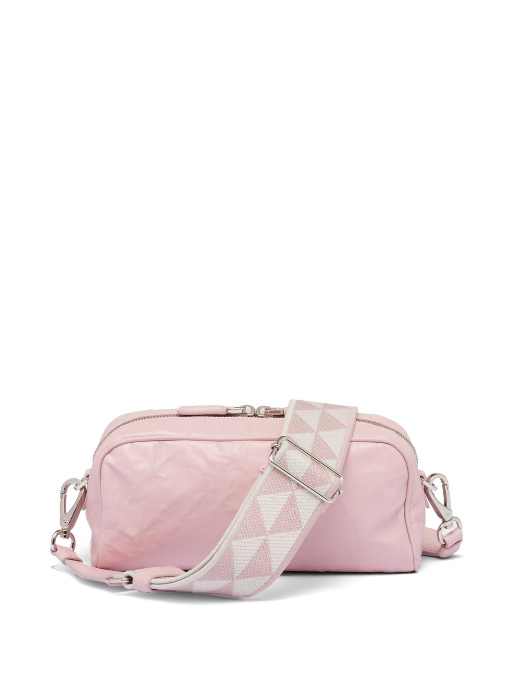 Pra*a logo-plaque shoulder bag